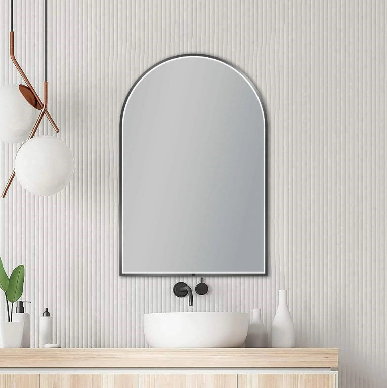 600x900mm Gunmetal Framed LED Mirror
