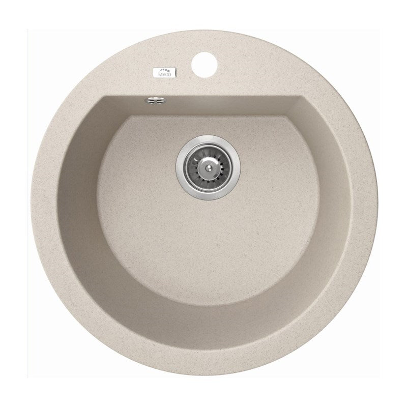 510x205mm Beige Granite Single Bowl Kitchen Sink