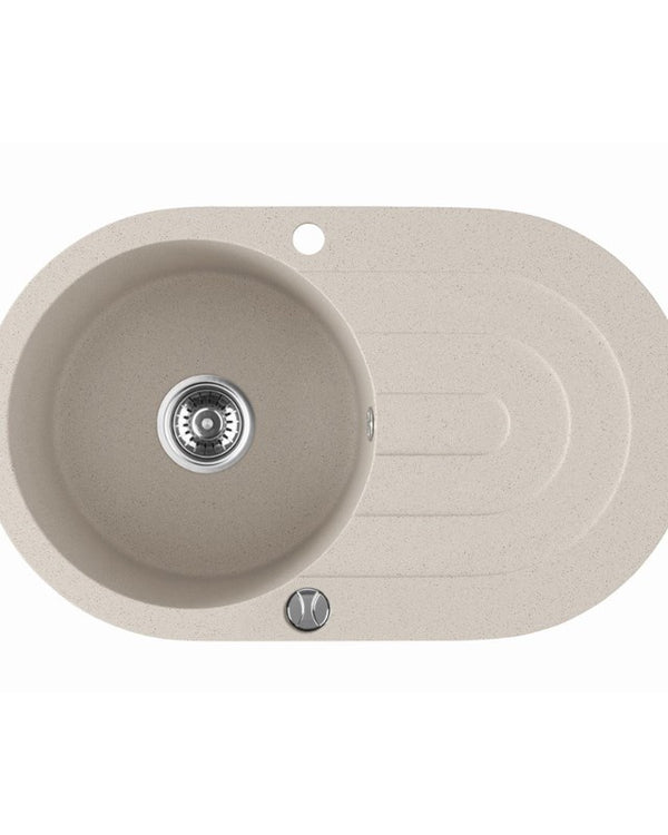 470x780x204mm Beige Granite Single Bowl Kitchen Sink