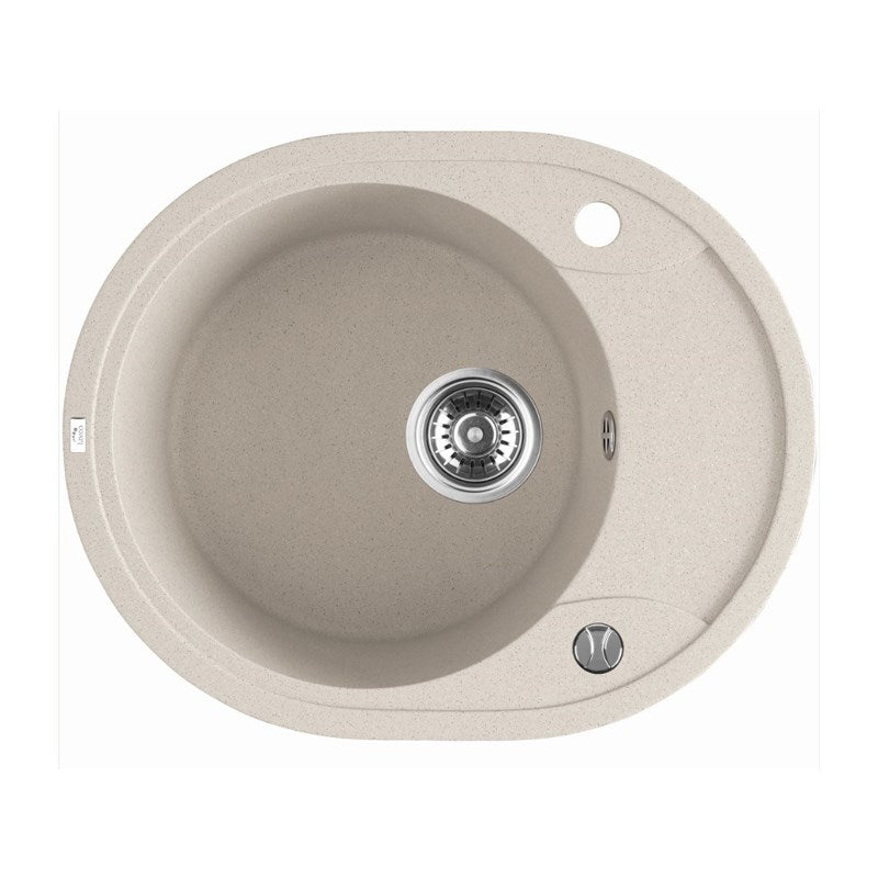 470x580x198mm Beige Granite Single Bowl Kitchen Sink