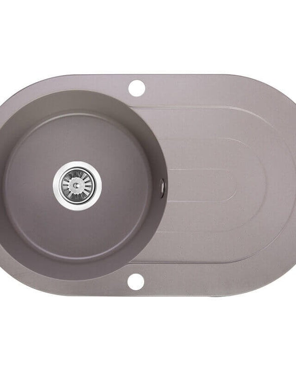 470x780x204mm Grey Granite Single Bowl Kitchen Sink