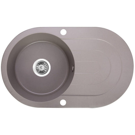470x780x204mm Grey Granite Single Bowl Kitchen Sink