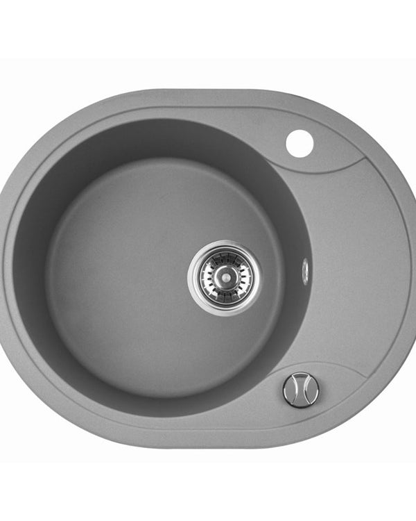 470x580x198mm Grey Granite Single Bowl Kitchen Sink