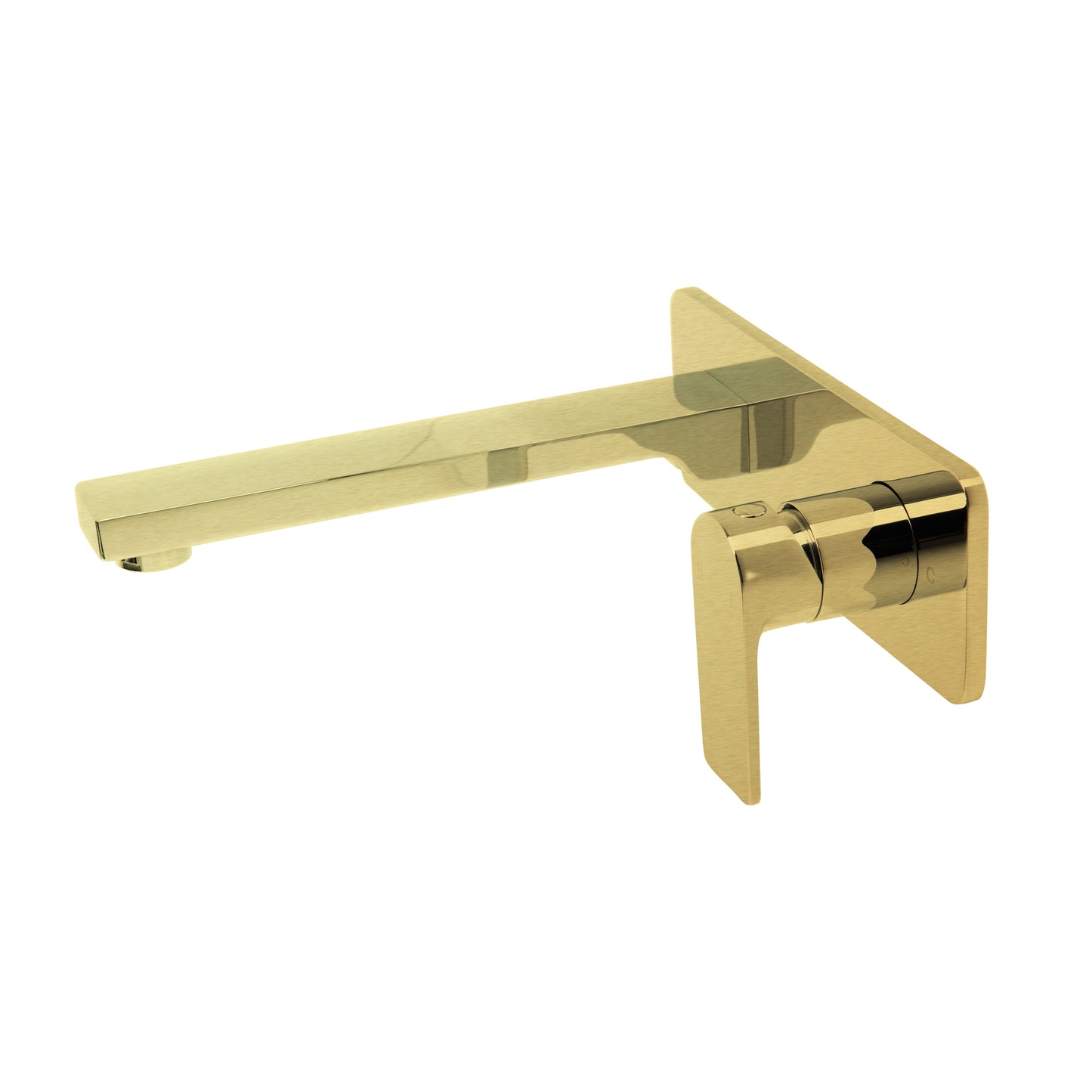 The GABE Leva Wall Outlet Mixer - Brushed Gold