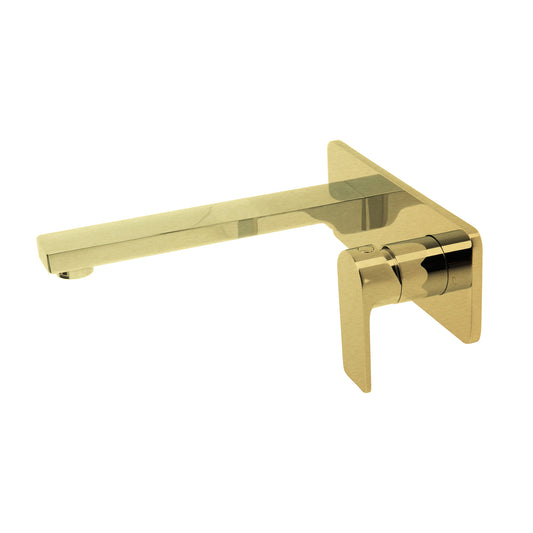 The GABE Leva Wall Outlet Mixer - Brushed Gold
