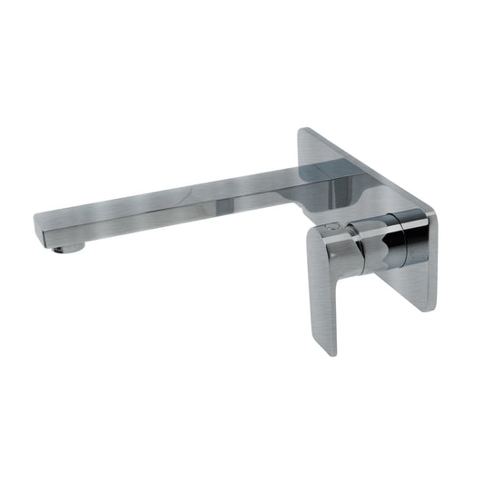 The GABE Leva Wall Outlet Mixer - Brushed Nickel