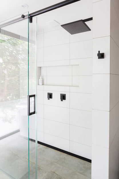 Square Wall Shower 300mm rose, 400mm arm