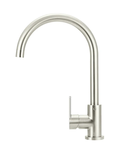 Round Kitchen Mixer Tap - Paddle Handle