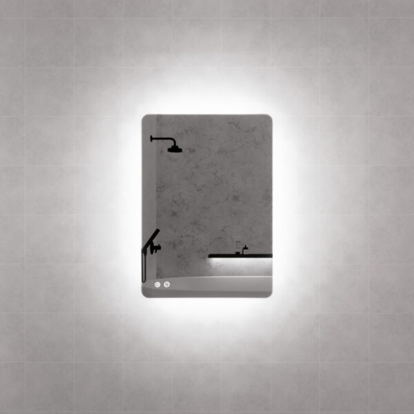 500 x 700 x 45mm Frameless LED