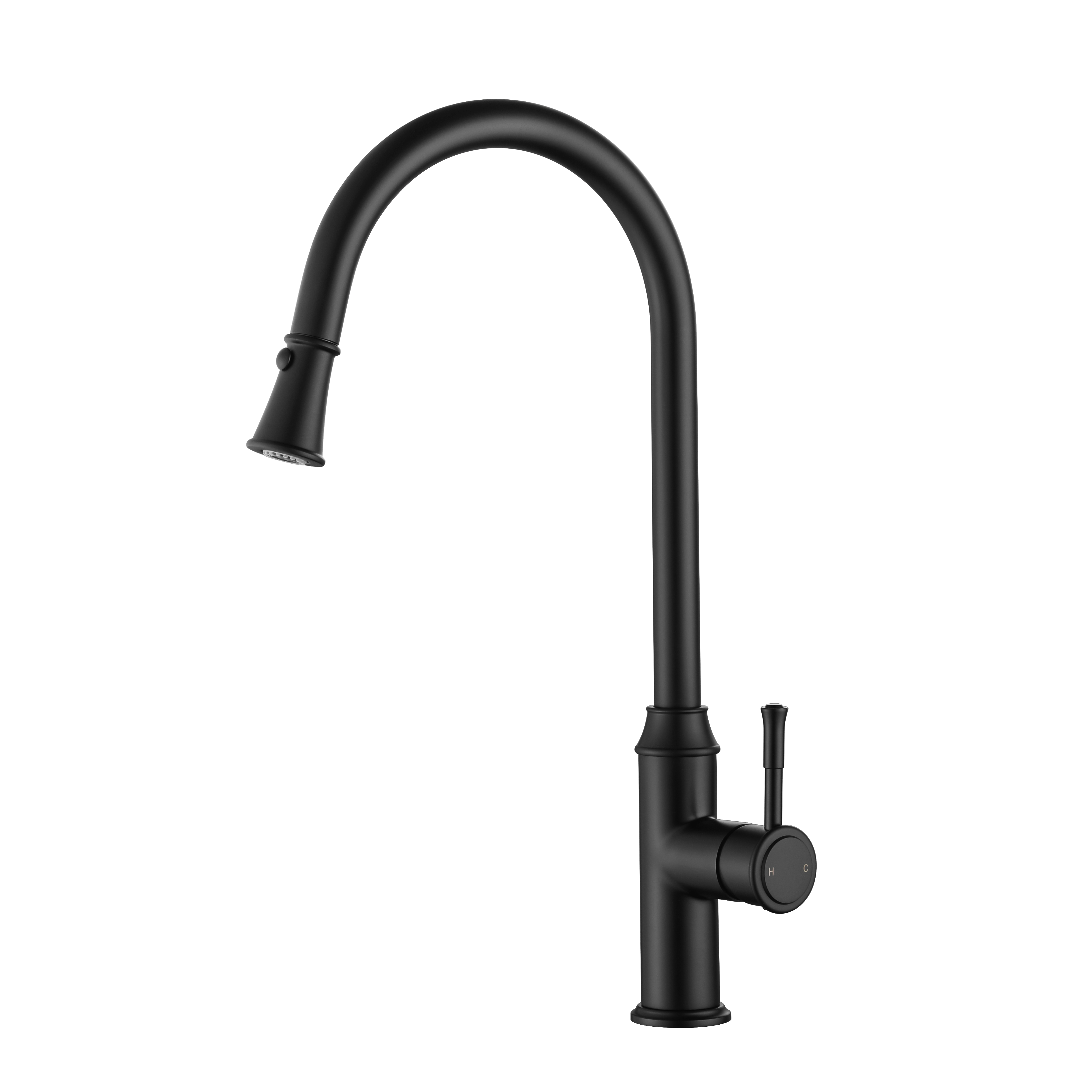 Montpellier Pull-Out Kitchen Mixer - Matte Black