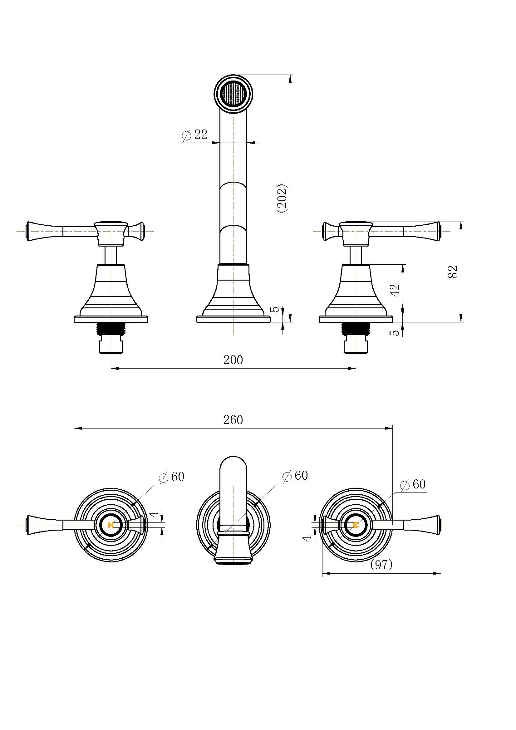 Montpellier Wall Spa & Sink Set - Matte Black