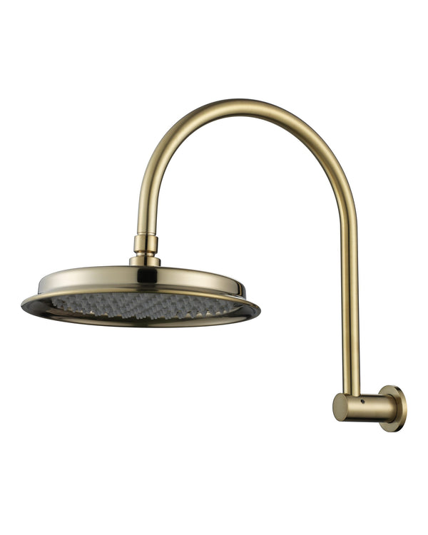 Montpellier Shower Arm With Shower Head - Brushed Bronze