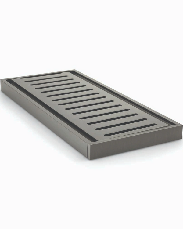 100x100x14mm Gunmetal Ezy Flow Floor Grate