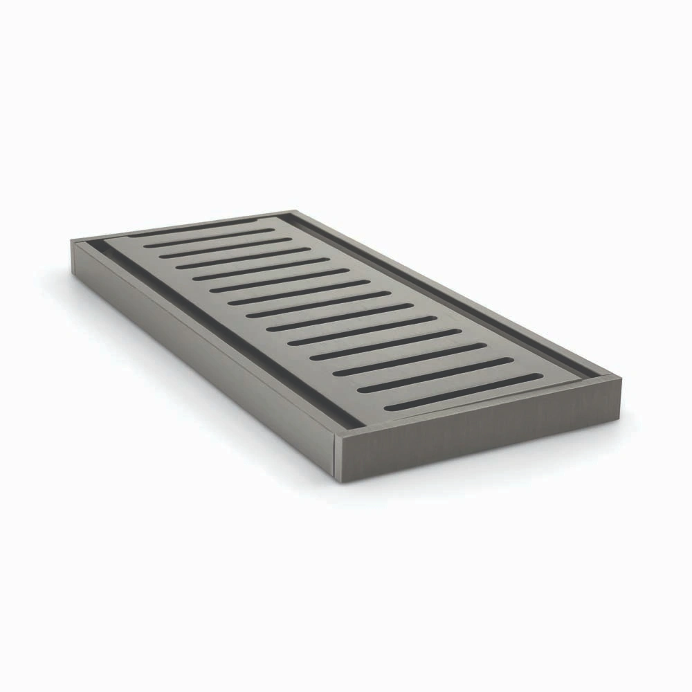 100x100x14mm Gunmetal Ezy Flow Floor Grate