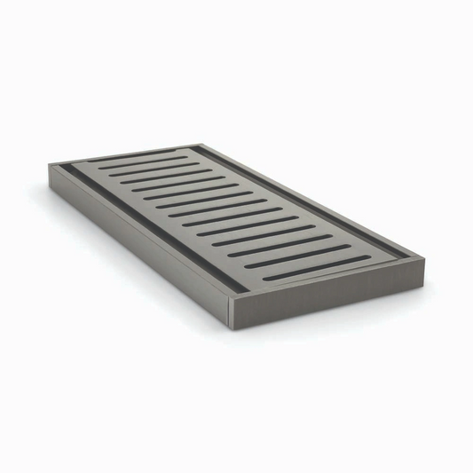 100x100x14mm Gunmetal Ezy Flow Floor Grate