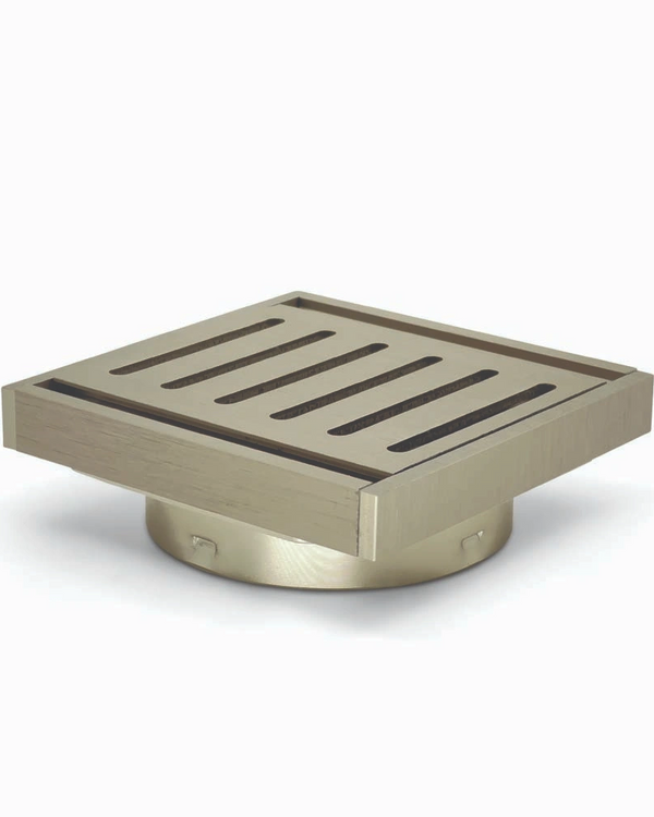 100*100*14mm Brushed Nickel Ezy Flow Guard Floor Waste