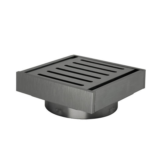 100*100*21mm Gun Metal Ezy Flow Guard Floor Waste