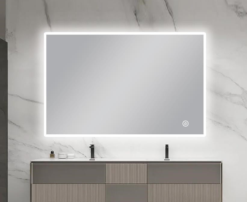 1200*800mm Carysil Sharpe Edged 3 Color Lighting Backlit LED Mirror