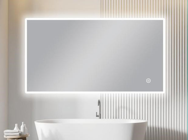 1500*800mm Carysil Sharpe Edged 3 Color Lighting Backlit LED Mirror Touch Sensor Switch Defogger Pad