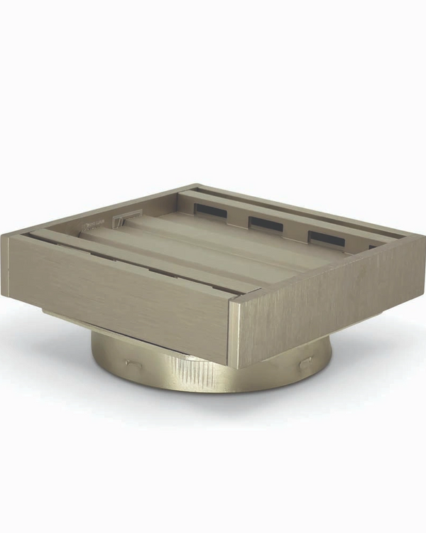 100*100*21mm Brushed Nickel Ezy Flow Guard Floor Waste Insert