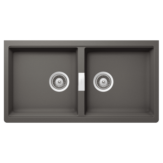 HORIZONT N200 STONE DOUBLE BOWL UNDERMOUNT SINK