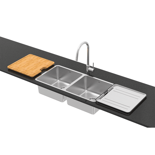 LAGO DBL BOWL + ACC + KTA037-BR