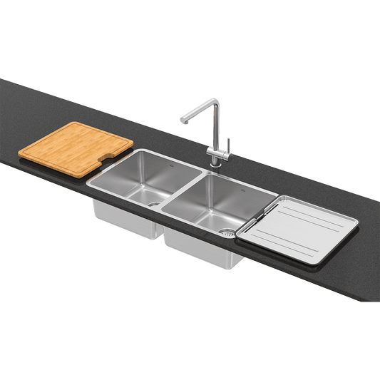 LAGO DBL BOWL + ACC + KTA030-BR