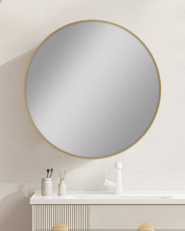 600mm Carysil Round Gold Framed Mirror