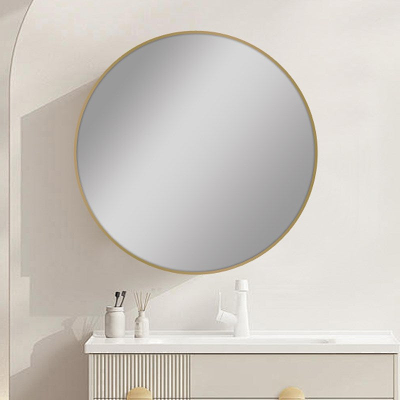 800mm Carysil Round Gold Framed Mirror