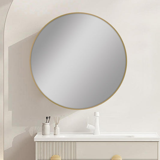 800mm Carysil Round Gold Framed Mirror