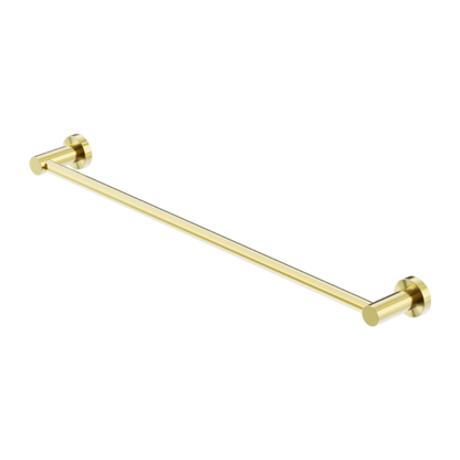 MECCA SINGLE TOWEL RAIL 800MM BRUSHED GOLD
