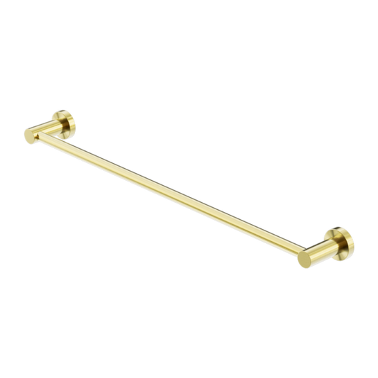 MECCA SINGLE TOWEL RAIL 800MM BRUSHED GOLD