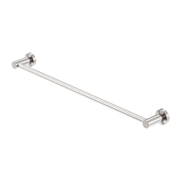 MECCA SINGLE TOWEL RAIL 600MM BRUSHED NICKEL