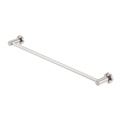 MECCA SINGLE TOWEL RAIL 600MM BRUSHED NICKEL