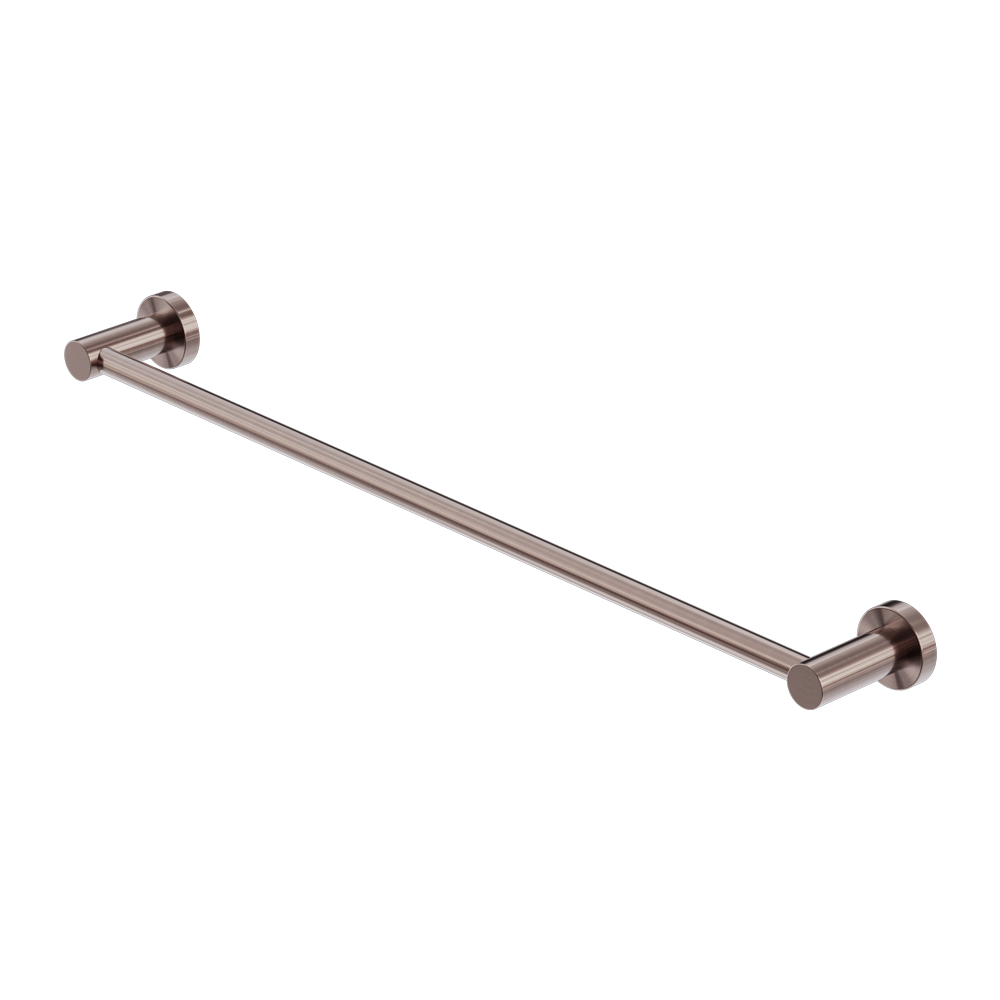 MECCA SINGLE TOWEL RAIL 600MM BRUSHED BRONZE
