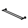 MECCA DOUBLE TOWEL RAIL 800MM MATTE BLACK