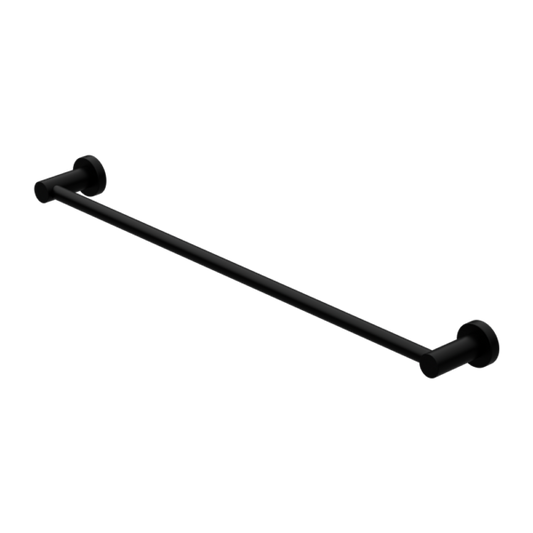 MECCA SINGLE TOWEL RAIL 600MM MATTE BLACK