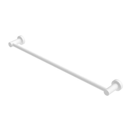 MECCA SINGLE TOWEL RAIL 600MM MATTE WHITE