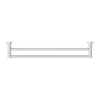 MECCA DOUBLE TOWEL RAIL 600MM BRUSHED NICKEL