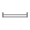 MECCA DOUBLE TOWEL RAIL 600MM GUN METAL