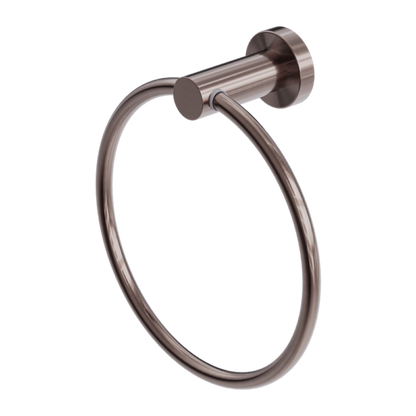 MECCA HAND TOWEL RING BRUSHED BRONZE