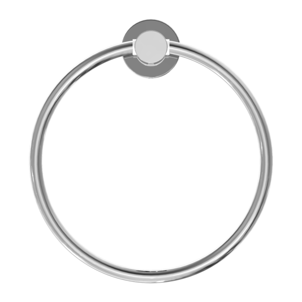 MECCA HAND TOWEL RING CHROME