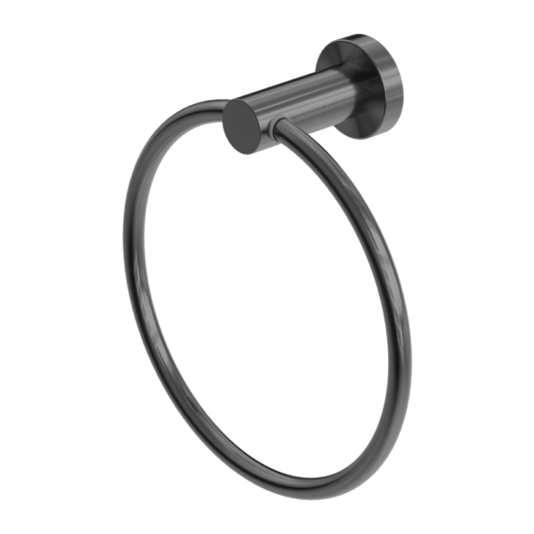 MECCA HAND TOWEL RING GUN METAL