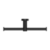 MECCA DOUBLE TOILET ROLL HOLDER MATTE BLACK