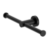 MECCA DOUBLE TOILET ROLL HOLDER MATTE BLACK