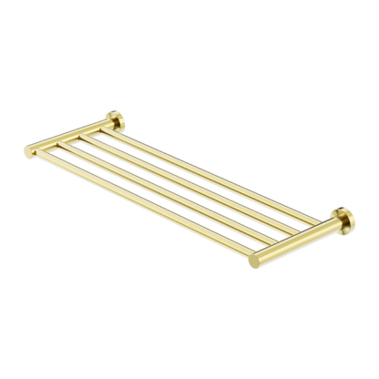 MECCA TOWEL RACK BRUSHED GOLD