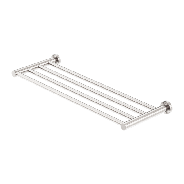 MECCA TOWEL RACK BRUSHED NICKEL