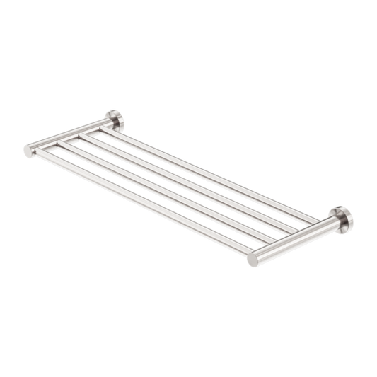 MECCA TOWEL RACK BRUSHED NICKEL