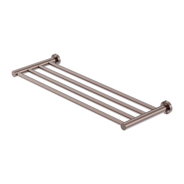 MECCA TOWEL RACK BRUSHED BRONZE
