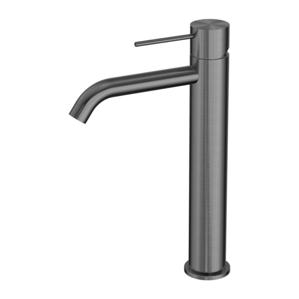 MECCA TALL BASIN MIXER GUN METAL